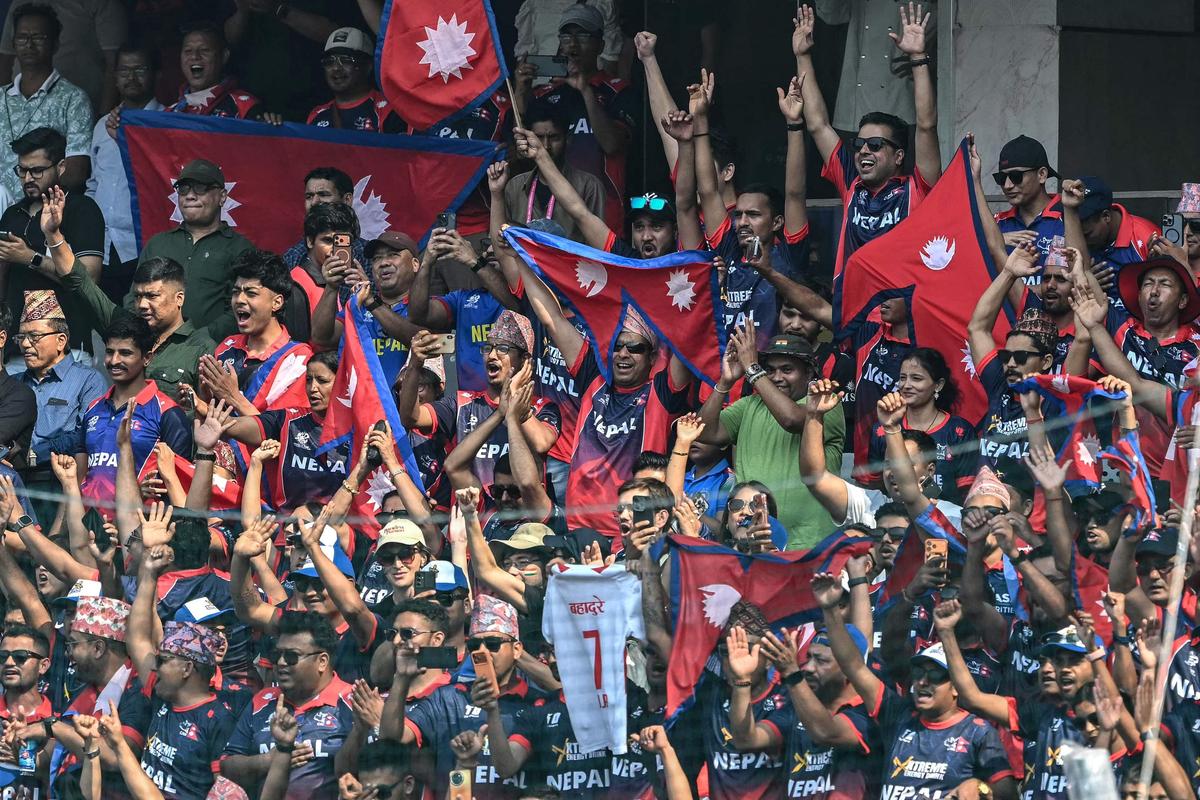 The colourful cricket fans of Nepal